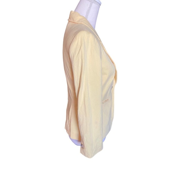 OBR Womens Classic Fit Single Button Blazer Jacket Long Sleeve Size S Yellow - Picture 8 of 11